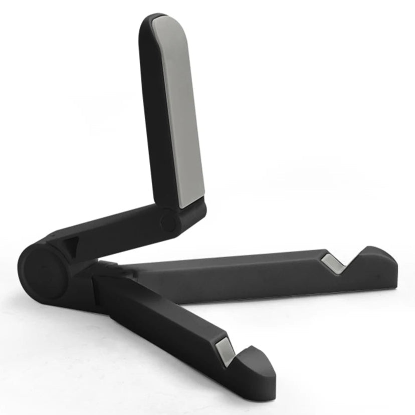 Suporte Dobrável para Tablet e Telemóvel - Compatível com iPad, Samsung e Xiaomi Suporte Dobrável para Tablet e Telemóvel - Compatível com iPad, Samsung e Xiaomi